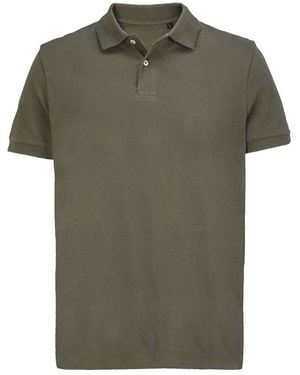 Sol's Adult Pacific Pique Twin Needle Stitch Polo Shirt (Army) - Green