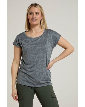 Mountain Warehouse 'Panna Ii' T-Shirt Sun Protection Relaxed Fit Sports Tee - Blue
