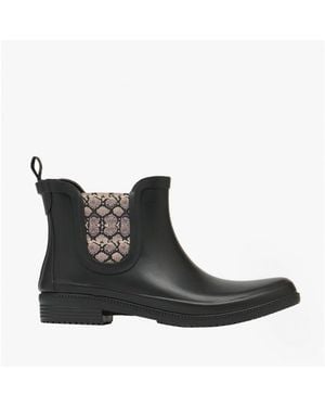Joules Rutland Ladies Rubber Ankle Wellies - Black