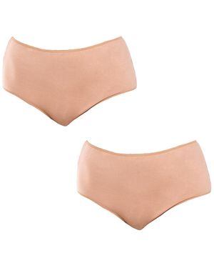 Q En Pack Of 2 High Waist Bamboo Knickers Q906 - White