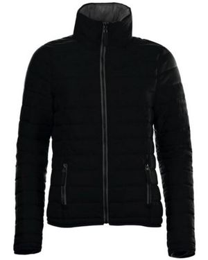 Sol's Ladies Ride Padded Water Repellent Jacket Nylon - Black