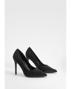 Boohoo High Stiletto Court Shoes - Black