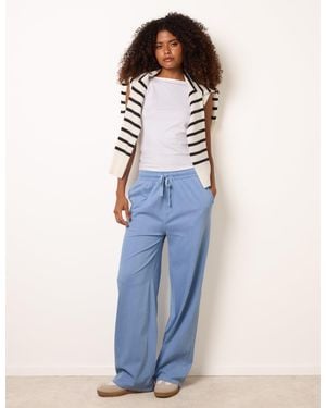 Blue Vanilla Elastic Waist Trousers - Blue