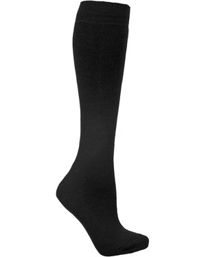 Trespass Adults Tubular Luxury Wool Blend Ski Tube Socks - Black