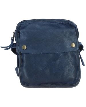 Ashwood Leather Real Cross Body Bag - Blue