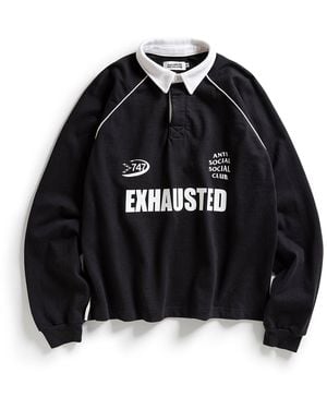 ANTI SOCIAL SOCIAL CLUB Anti Social Club Assc Rugby Polo - Black