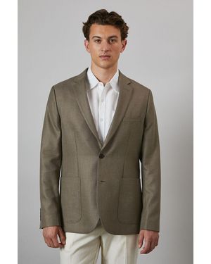 MAINE Slim Fit Patch Pocket Blazer - Green