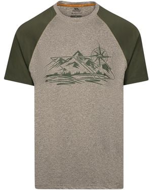Trespass Fullmer Mountain T-Shirt (Marshland Marl) - Grey