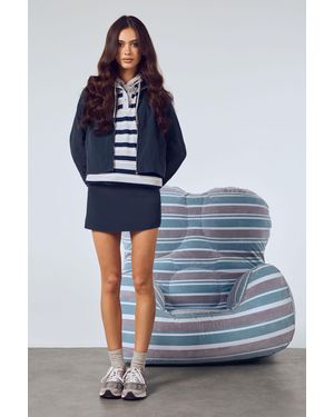 Boohoo Lightweight Mini Skirt - Blue