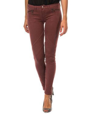 Met Elastic Trousers Style Legging With Belt Loops 10Dbf0752 - Red
