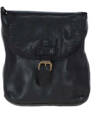 Ashwood Leather Real Small Luxurious Flight Bag - Black