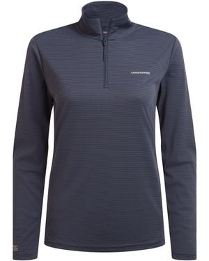 Craghoppers Ladies Nosilife Half Zip Top (Anthracite) - Blue