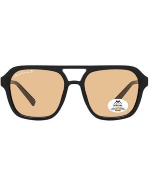 Montana Aviator Shiny Polarized Mp174 - Brown