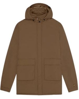 Lyle & Scott Wadded Parka Nylon - Brown