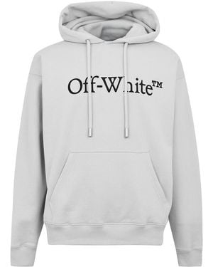 Off-White c/o Virgil Abloh Off Lacoste Lettering Hooded Neck Long Sleeve Sweatshirt - Grey