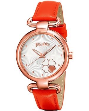 Folli Follie Ladies Watch Quartz Stainless Steel - Red