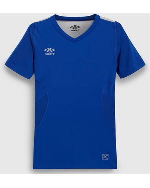 Umbro Adult Elite V Neck Base Layer Top (Deep Surf) - Blue