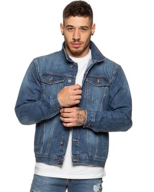 Enzo Denim Designer Jacket - Blue