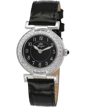 Yonger & Bresson And Dial Band Watch Leather - Black