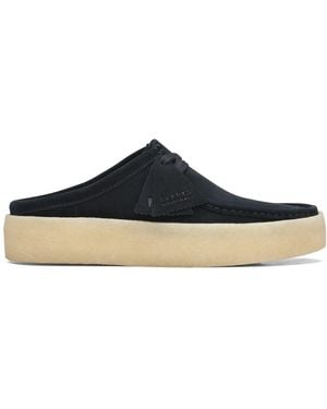 Clarks Wallabee Cup Suede Schoenen In Zwart - Blauw