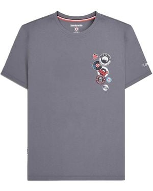 Lambretta Badge Big & Tall T-Shirt (Iron) - Grey