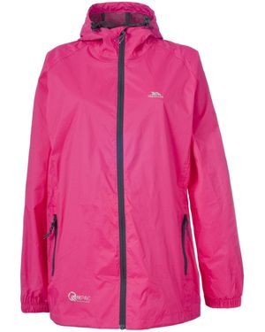 Trespass Adults Qikpac Packaway Waterproof Jacket (Sasparilla) - Pink