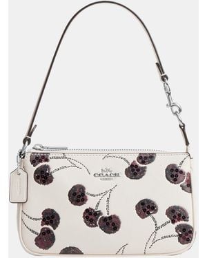 COACH Nolita 19 With Cherry Print - White