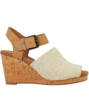 TOMS Tropez Wedges - Metallic