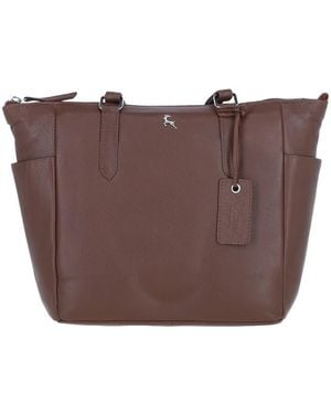Ashwood Leather 'Oxford' Elegant Real Tote Bag - Brown