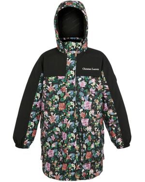 Regatta Ladies Christian Lacroix Cailar Floral Longline Waterproof Jacket - Green