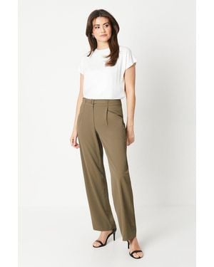 PRINCIPLES Belted Wide Leg Trouser - White