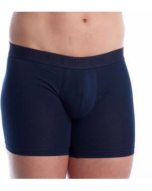 Q En Long Boxer Shorts Bamboo Fibre Q503 - Blue
