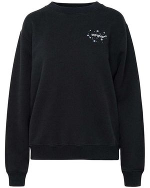 Off-White c/o Virgil Abloh Bling Stars Arrow Reg Crewneck Cotton - Black