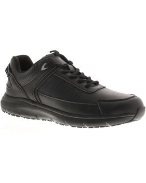Tradesafe Trainers Shoes None Slip Sole Slide - Black