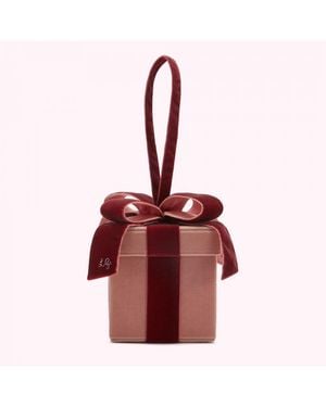 Lulu Guinness Powder Velvet Present Clutch Bag - Pink