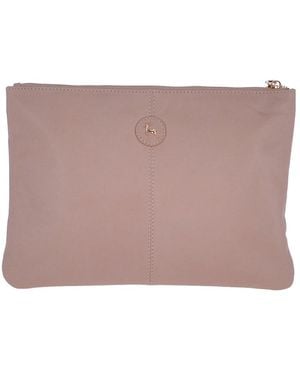 Ashwood Leather Large Padded Pouch Bag - Purple