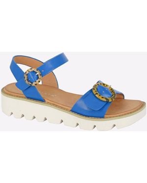 Cipriata Mimi Wedge Sandal - Blue