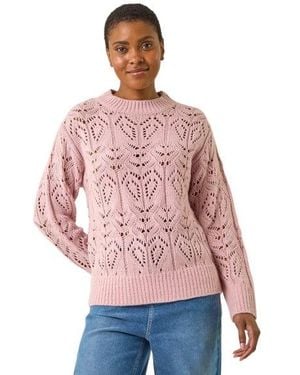 Roman Chevy Knit Jumper - Pink