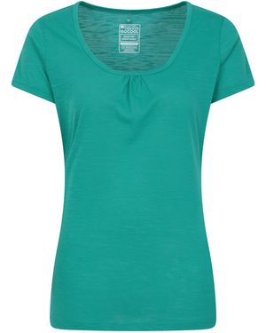 Mountain Warehouse 'Agra' T-Shirt Uv Protection Quick Dry Casual Summer Tee - Green