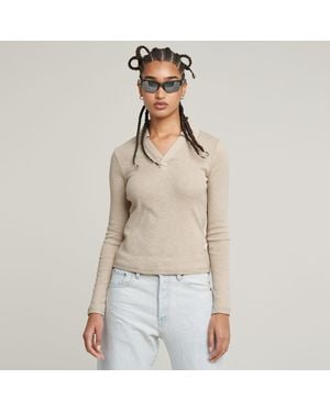 G-Star G-Star Raw Polo Top Slim - Natural