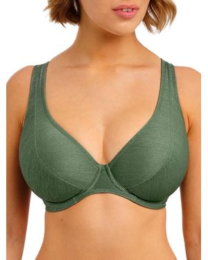 Freya Arizona Wave High Apex Bikini Top - Green