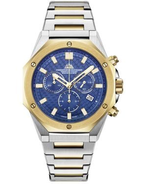 Christophe Duchamp Logo-Textures Dial With Bracelet And Case - Grey