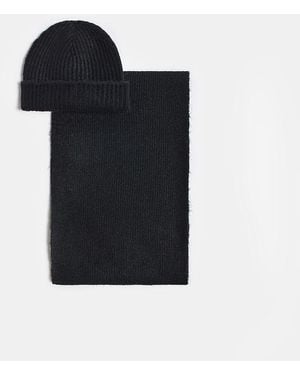 Dilvin Hat Scarf Glove Set - Black