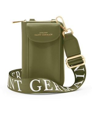Ateliers Saint Germain Smartphone Pouch London - Green