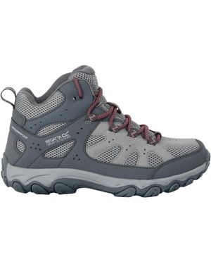 Regatta Ladies Edgepoint Iv Mid Cut Walking Boots (Dark Steel/Dusty Rose) - Grey