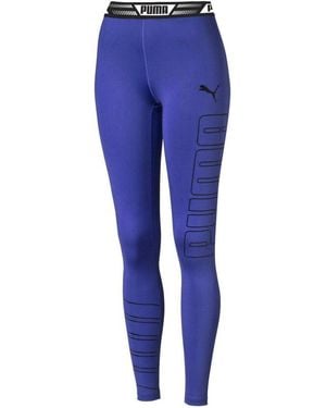 PUMA Logo Leggings Textile - Blue