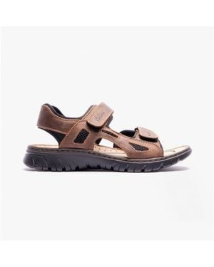 Rieker 26761-26 Wide Fit Sandals - Brown