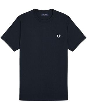 Fred Perry Ringer T-Shirt Cotton - Blue