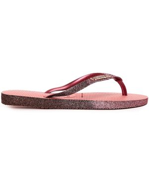 Havaianas Hav. Slim Sparkle Ii Steel 33 Flip Flops - Pink