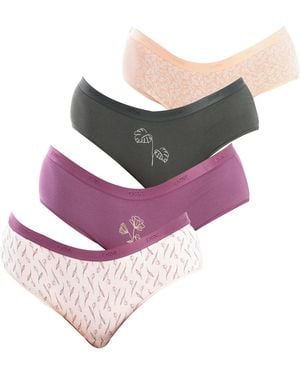 DIM Pack-4 Lot New York Culottes With Inner Lining D4C202 - Multicolour